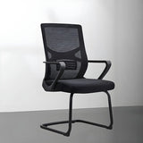 Modern Mesh Mid-Back Lumbar Support Grey Office Chair Image - 5