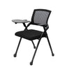 Modern Mesh Office Chair with Tray Black Fabric Seat Image - 2