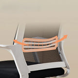 Modern Metal Base Black Mesh Mid-Back Office Chair Image - 6