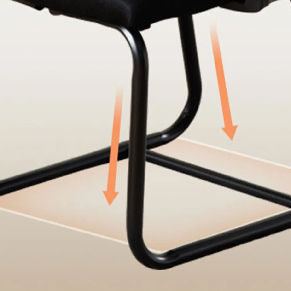 Modern Metal Base Black Mesh Mid-Back Office Chair Image - 8