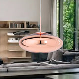 Modern Metal Geometric Shape Copper Pendant Light Image - 8