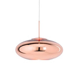 Modern Metal Geometric Shape Copper Pendant Light Image - 11