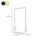 Modern Metal Gold-Black Freestanding Coat Rack Organizer #size