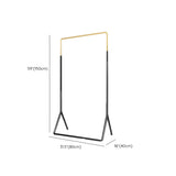 Modern Metal Gold-Black Freestanding Coat Rack Organizer Image - 29