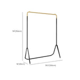 Modern Metal Gold-Black Freestanding Coat Rack Organizer Image - 31