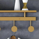 Modern Metal Gold Wall Mounted Multi Hook Coat Rack Image - 14