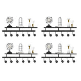 Modern Metal Gold Wall Mounted Multi Hook Coat Rack Image - 17