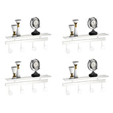 Modern Metal Gold Wall Mounted Multi Hook Coat Rack Image - 6
