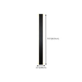 Modern Metal Long Strip Outdoor Wall Light Black Large #size