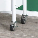 Modern Metal Portable Coat Rack with Storage Shelves Image - 3