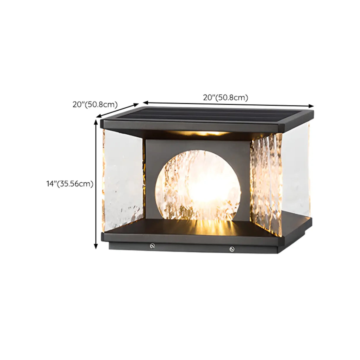 Modern Metal Solar LED Square Fence Pillar Cap Light Image - 12