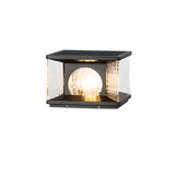 Modern Metal Solar LED Square Fence Pillar Cap Light Image - 5