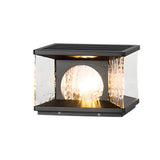 Modern Metal Solar LED Square Fence Pillar Cap Light Image - 8