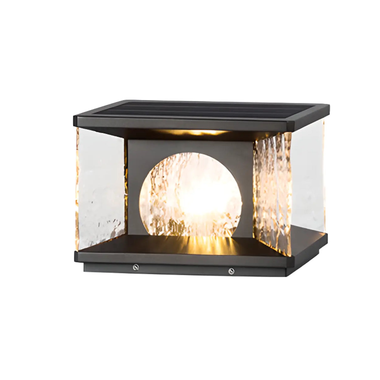 Modern Metal Solar LED Square Fence Pillar Cap Light Image - 9