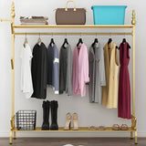 Modern Metal White Freestanding Coat Rack with Storage Image - 16