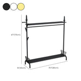 Modern Metal White Freestanding Coat Rack with Storage Image - 27