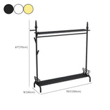 Modern Metal White Freestanding Coat Rack with Storage Image - 28