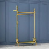 Modern Metal White Freestanding Coat Rack with Storage Image - 7