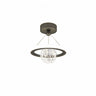 Modern Mini Orbital Gold LED Halo Pendant Chandelier Image - 3