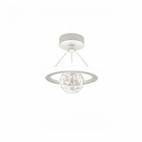 Modern Mini Orbital Gold LED Halo Pendant Chandelier Image - 5