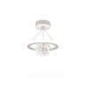Modern Mini Orbital Gold LED Halo Pendant Chandelier Image - 5