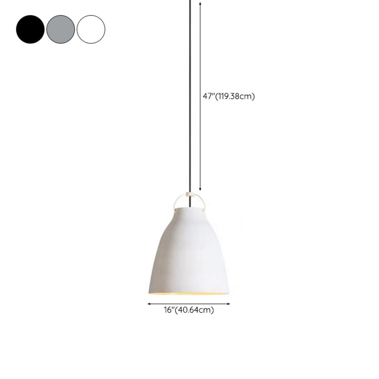 Modern Minimalist  Aluminum Dome Metal Pendant Light Image - 19