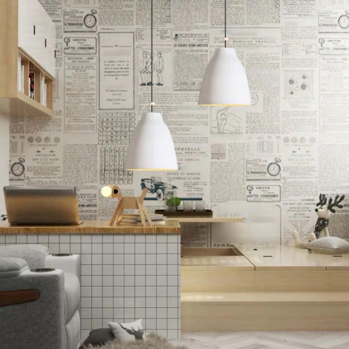 Modern Minimalist  Aluminum Dome Metal Pendant Light Image - 6
