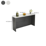 Modern Minimalist Bar Table with Sleek Marble Finish Image - 11
