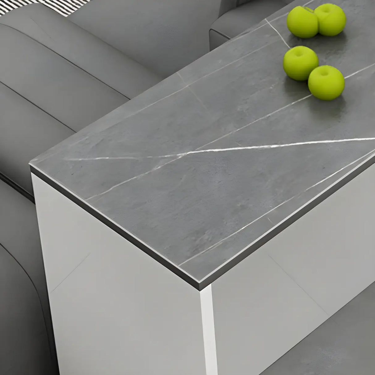 Modern Minimalist Bar Table with Sleek Marble Finish Image - 6