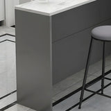 Modern Minimalist Bar Table with Sleek Marble Finish Image - 7