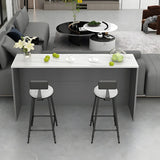 Modern Minimalist Bar Table with Sleek Marble Finish Image - 9