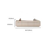 Modern Minimalist Beige TV Stand with Drawers Image - 9