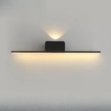 Modern Minimalist Black Up Down LED Vanity Light Image - 13