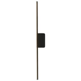 Modern Minimalist Black Up Down LED Vanity Light Image - 5