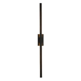 Modern Minimalist Black Vertical Wall Vanity Light Image - 5