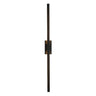 Modern Minimalist Black Vertical Wall Vanity Light Image - 5