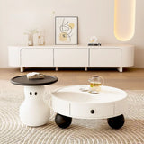Modern Minimalist Coffee Table Set with Unique Ghost Accent Image - 1