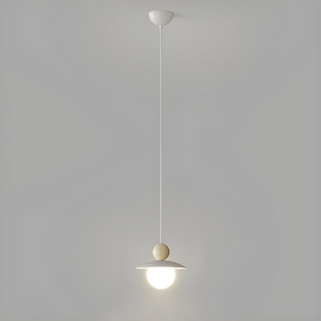 Modern Minimalist Colorful Dome Metal Pendant Light Image - 1