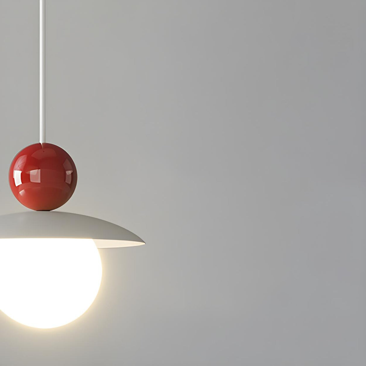 Modern Minimalist Colorful Dome Metal Pendant Light Image - 13