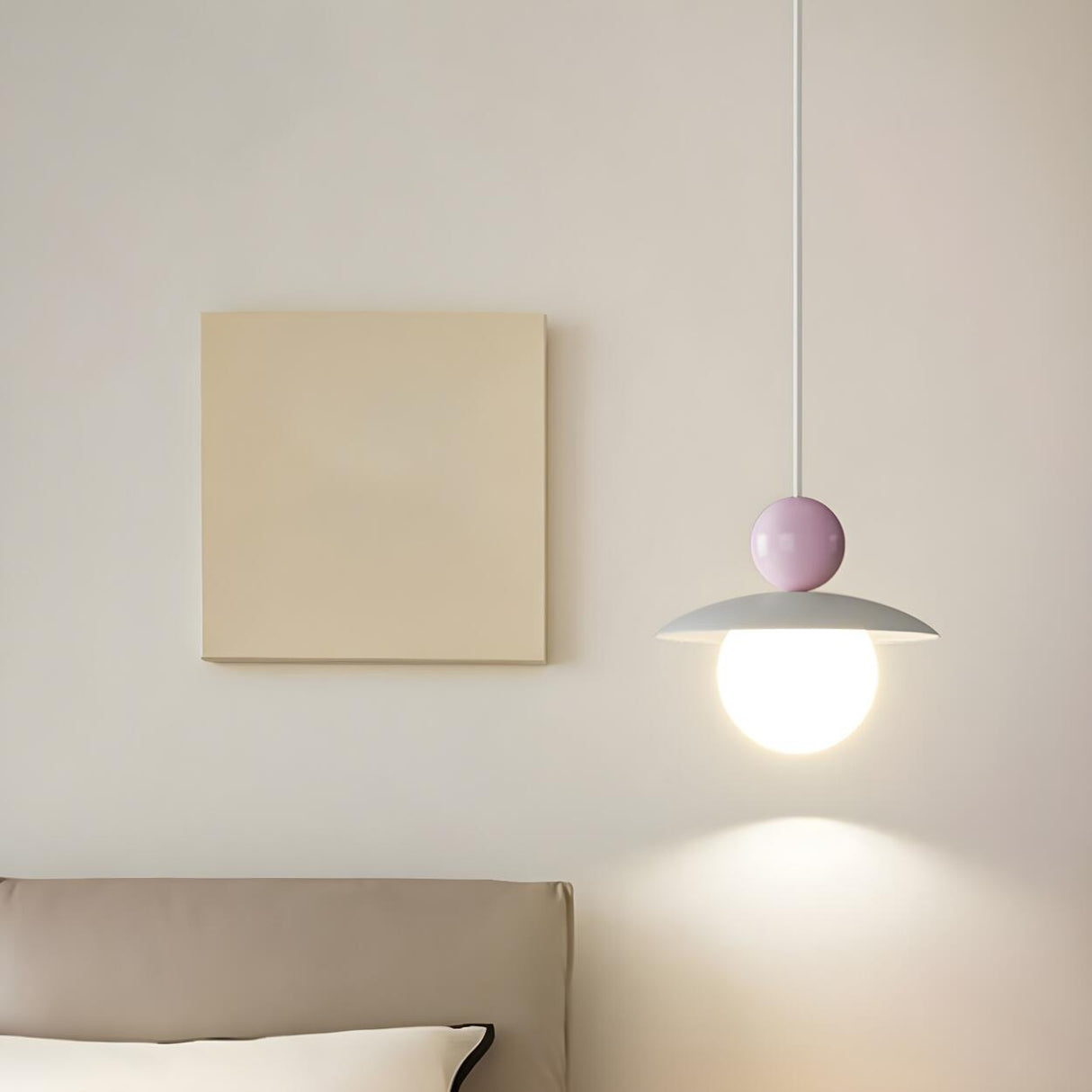 Modern Minimalist Colorful Dome Metal Pendant Light Image - 15