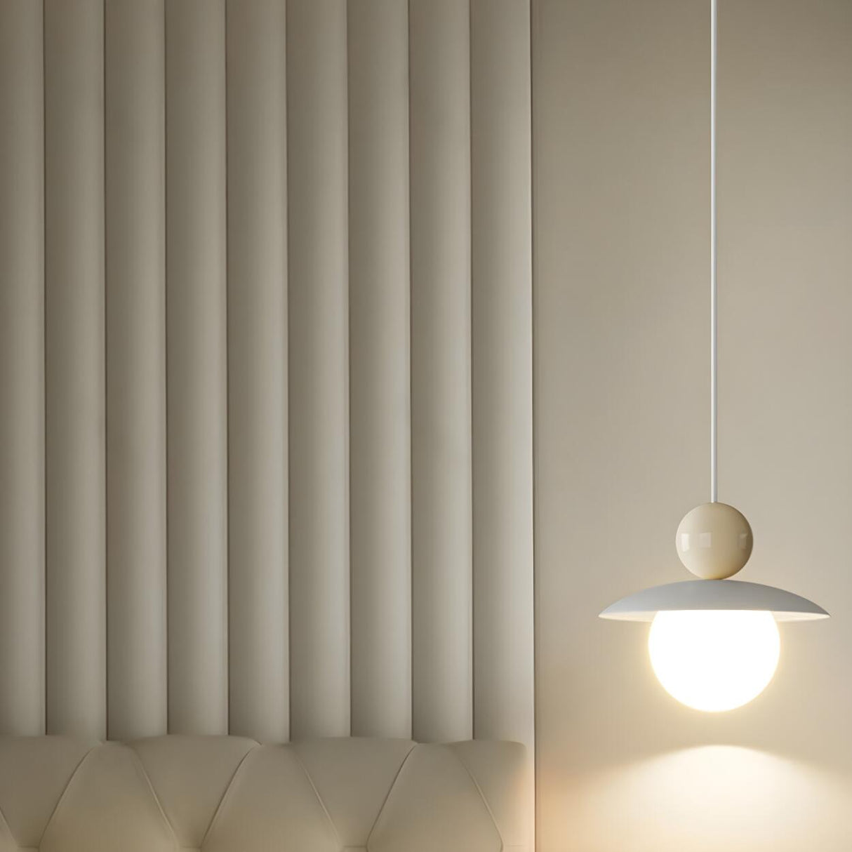 Modern Minimalist Colorful Dome Metal Pendant Light Image - 16
