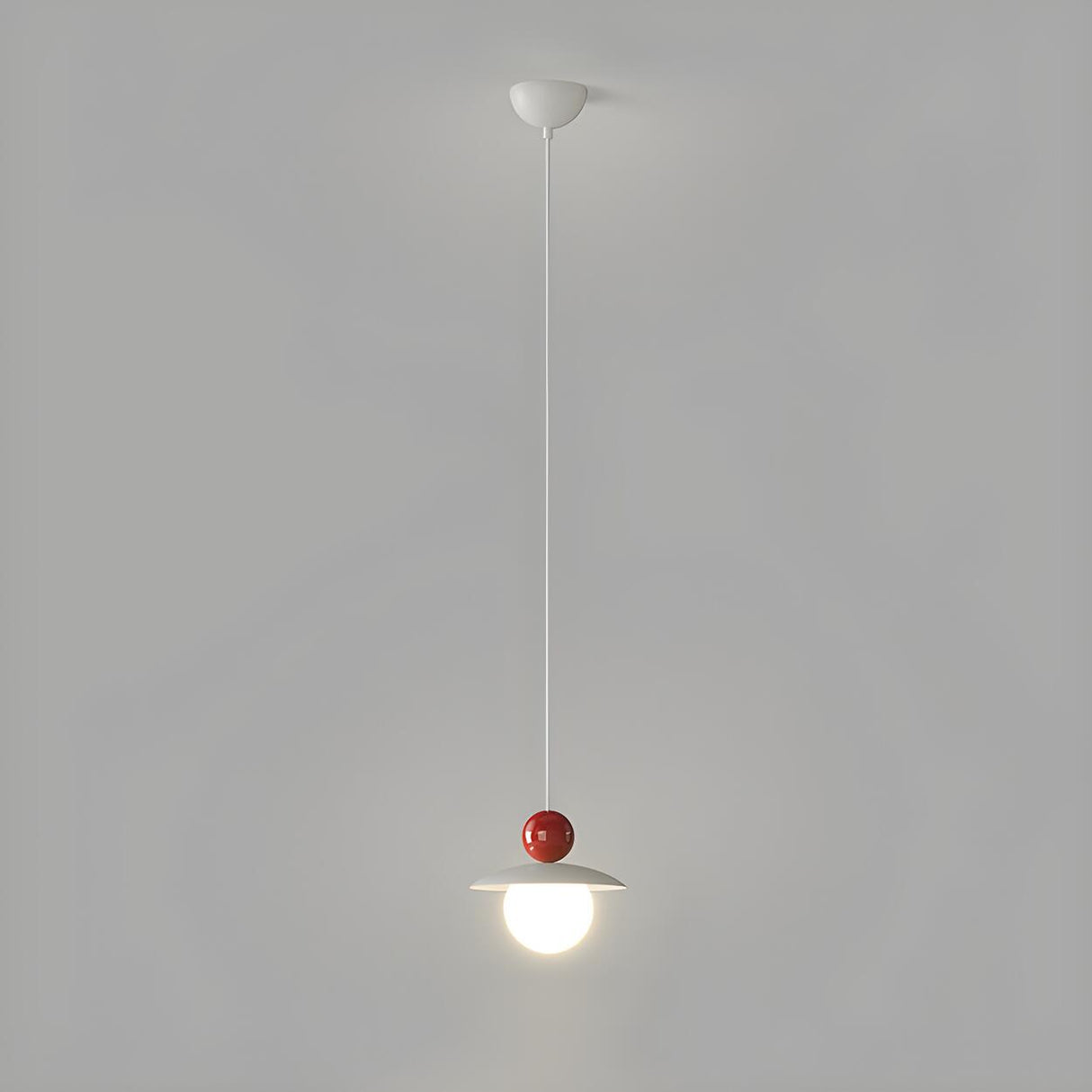 Modern Minimalist Colorful Dome Metal Pendant Light Image - 5