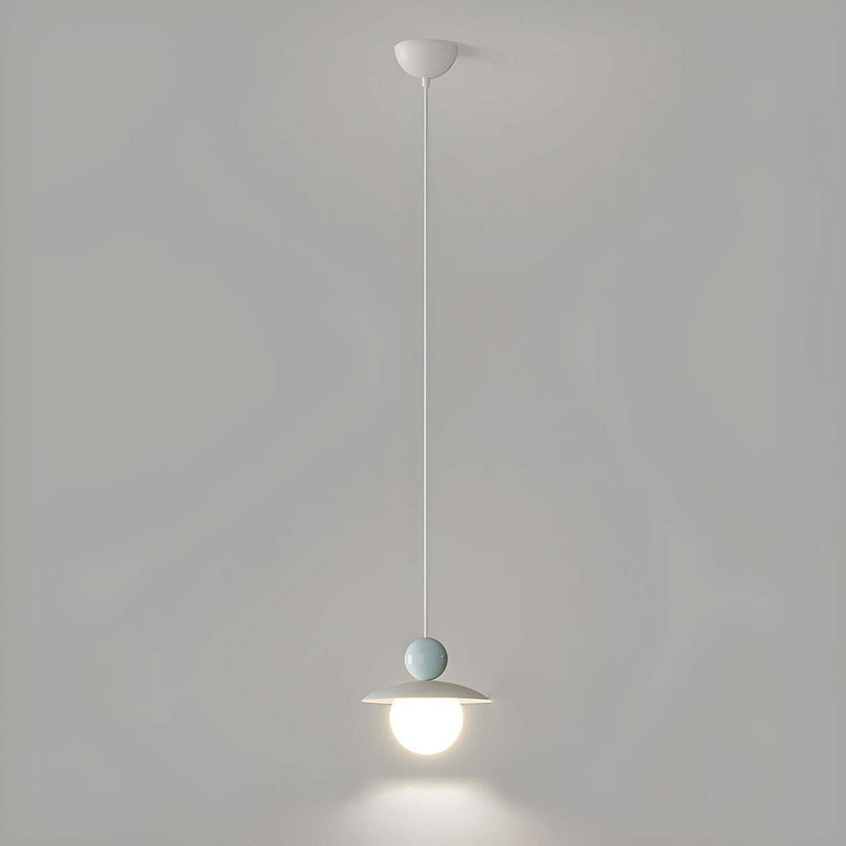 Modern Minimalist Colorful Dome Metal Pendant Light Image - 6