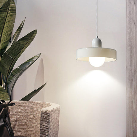 Modern Minimalist Colorful Glass Geometric Pendant Light Image - 1