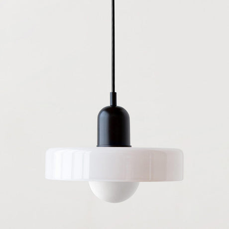 Modern Minimalist Colorful Glass Geometric Pendant Light Image - 2