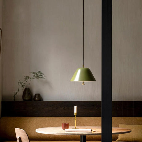 Modern Minimalist Cone Mixed Colors Glass Pendant Light Image - 2