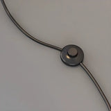 Modern Minimalist Glass Globe Circular Foot Switch Floor Lamp Image - 11