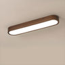  Modern Minimalist Long Oval Flush Mount Ceiling Light Image - 8