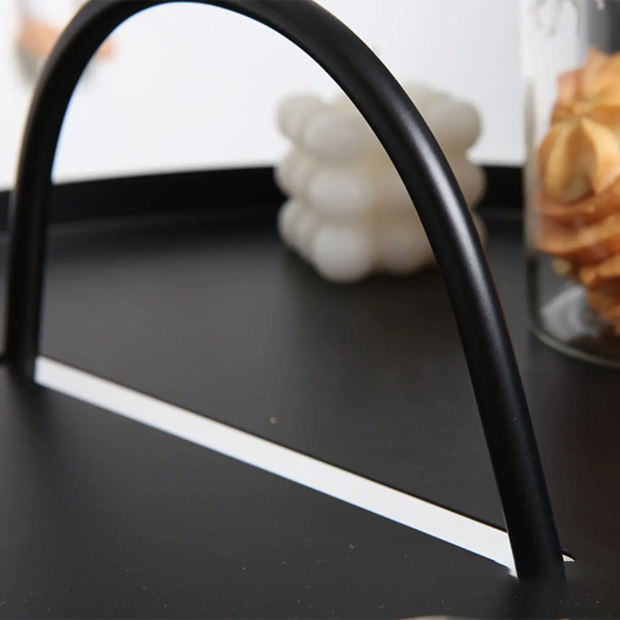 Modern Minimalist Metal Black Small Round Side Tables Image - 13