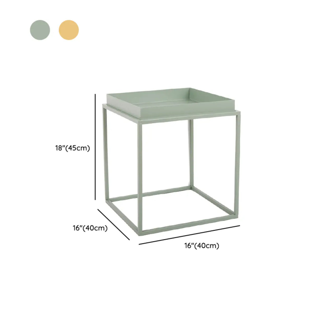 Modern Minimalist Metal Black Small Round Side Tables Image - 19